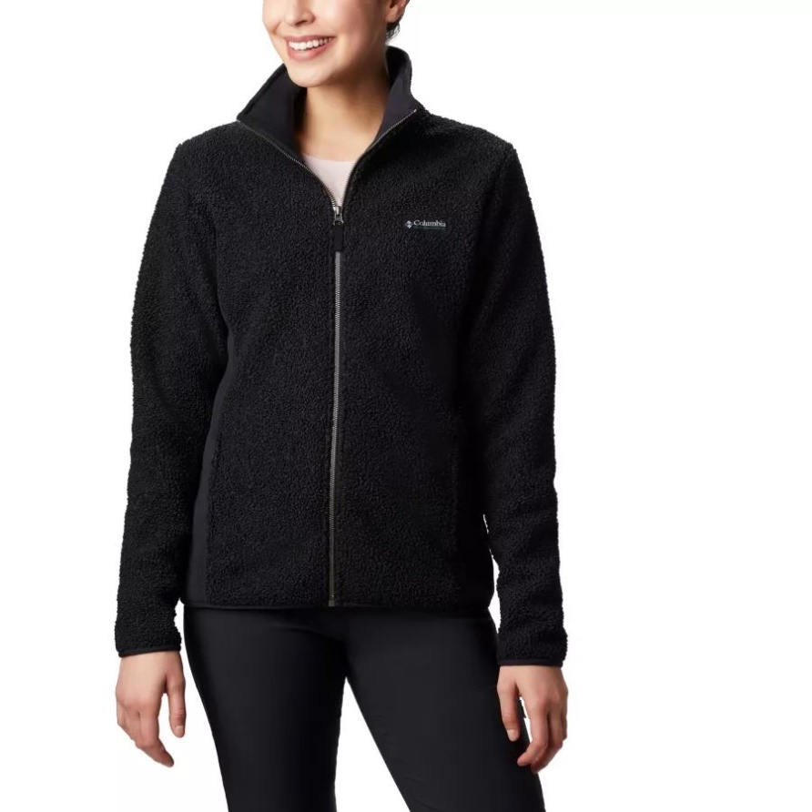 Columbia Damen-Sherpa-Fleecejacke Panorama Schwarz