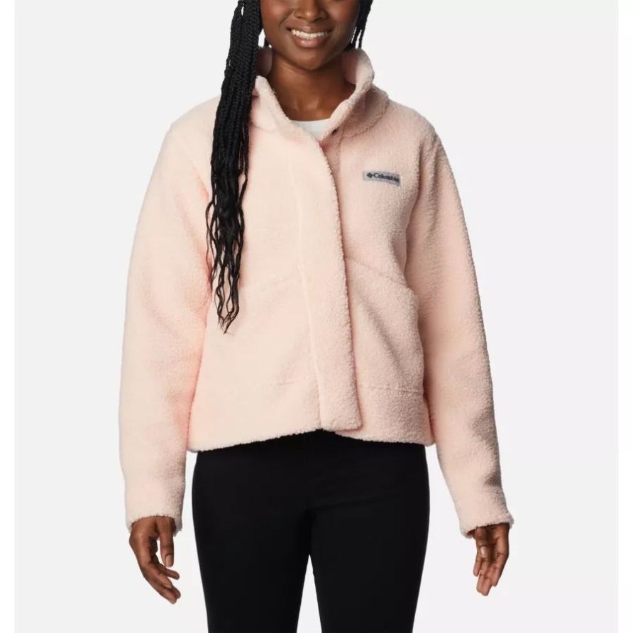 Columbia Damen-Panorama-Snap-Fleecejacke Pfirsichblüte