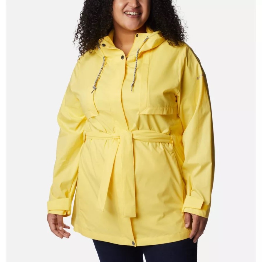 Columbia Pardon My Trench Regenjacke Für Damen In Übergröße Sun Glow