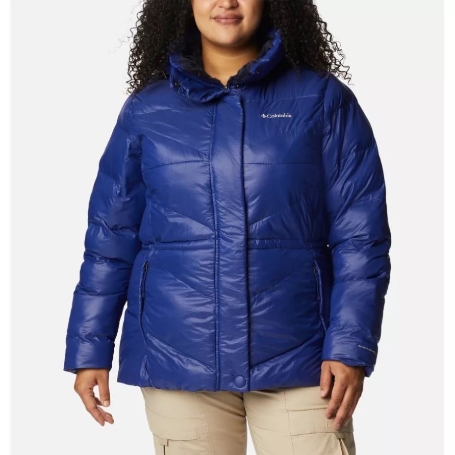Columbia Damen-peak To Park Ii Isolierte Kapuzenjacke Plus Größe Dark Sapphire Gunmetal