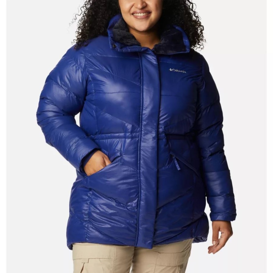 Columbia Damen-Peak-to-Park-Mid-Insulated-Jacke In Übergröße, Dark Sapphire Gunmetal