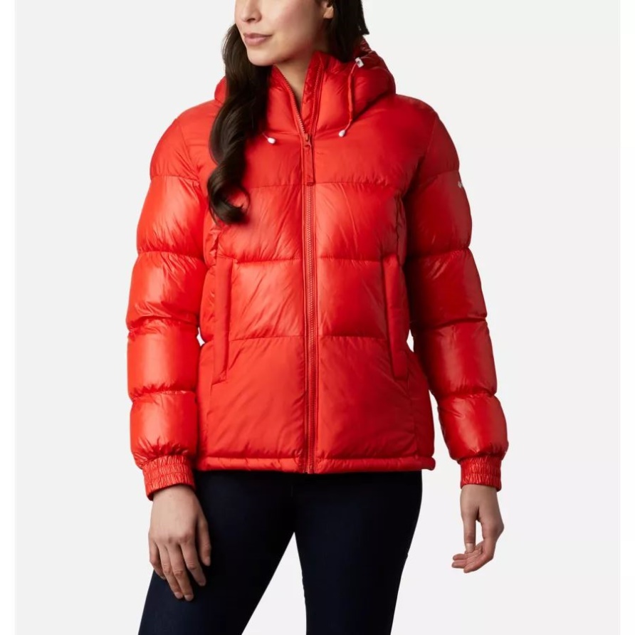 Columbia Pike Lake Ii Isolierte Pufferjacke Mit Kapuze Für Damen In Kräftigem Orange
