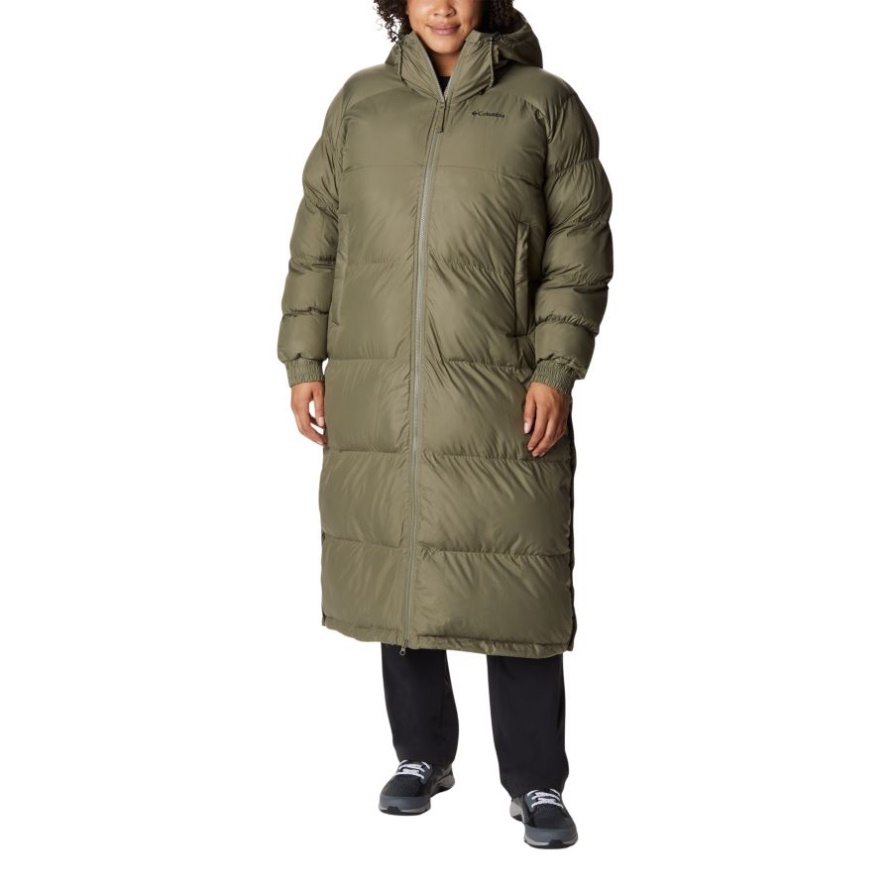 Columbia Pike Lake Longjacke Für Damen In Übergröße Steingrün/Olivgrün