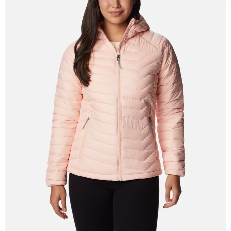 Columbia Puder Lite Kapuzenjacke Für Damen Pfirsichblüte