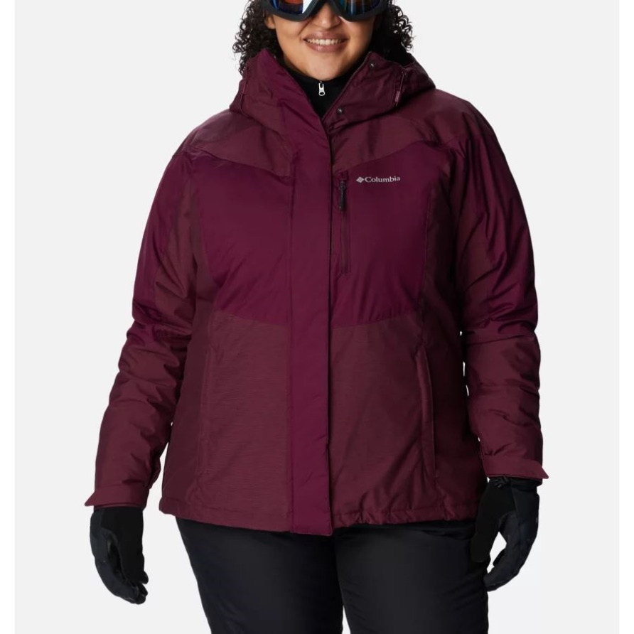 Columbia Rosie Run Isolierte Jacke Für Damen Plus Größe Marionberry/marionberry Heather