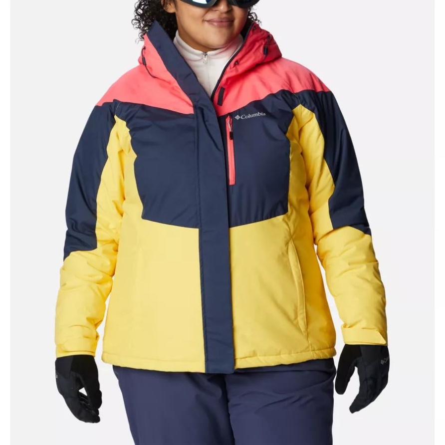 Columbia Rosie Run Isolierte Damenjacke Plus Größe Nachtaktiv/neon Sonnenaufgang/sonnenschein