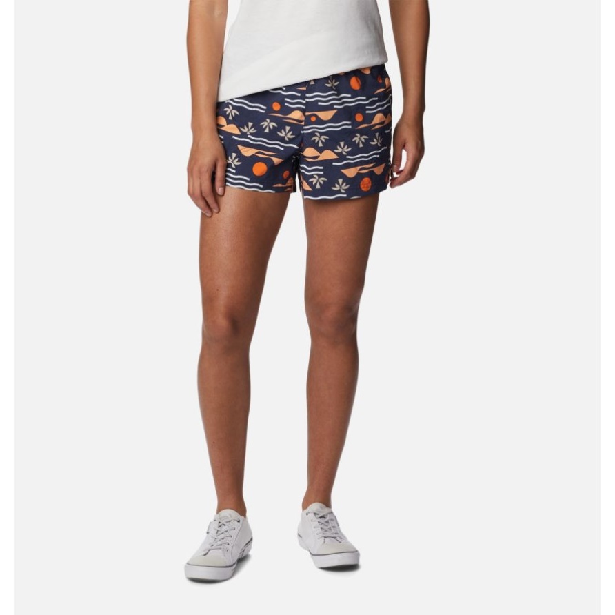 Columbia Sandy River Ii Bedruckte Shorts Für Damen Nachtaktiv/seeküste Multi