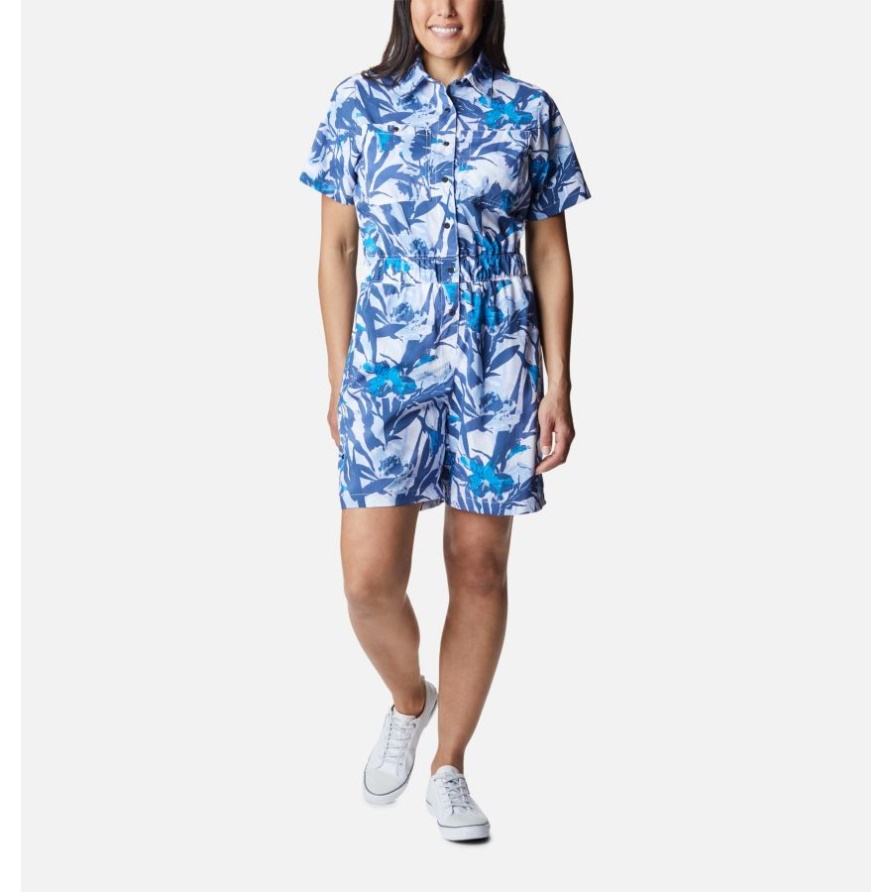 Columbia Silver Ridge Utility Strampler Für Damen Weiß/Blumenzucht