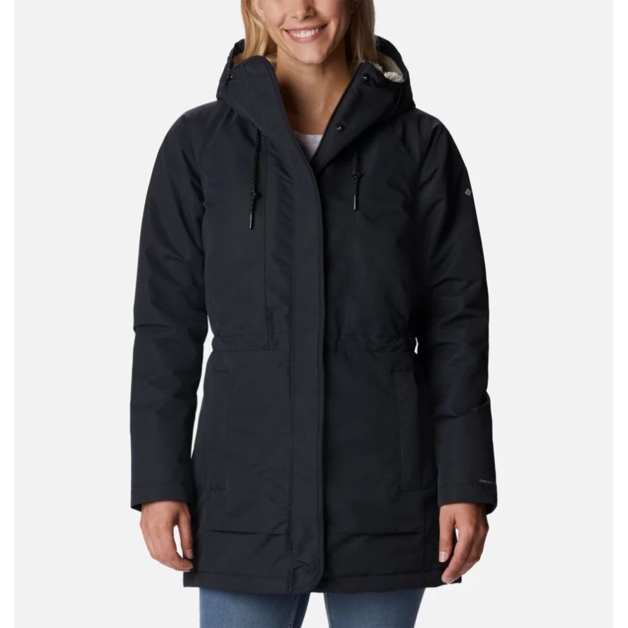 Columbia Damen South Canyon Sherpa Gefütterter Wasserdichter Parka Schwarz