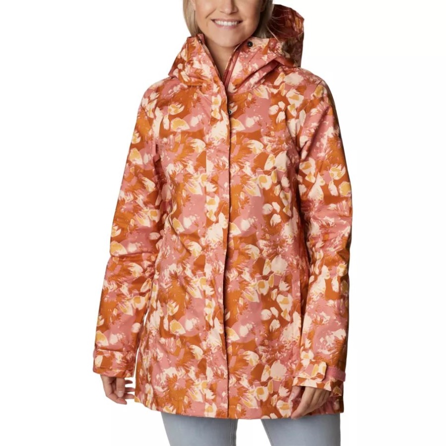 Columbia Splash A Little Ii Jacke Für Damen In Dunklem Korallenton