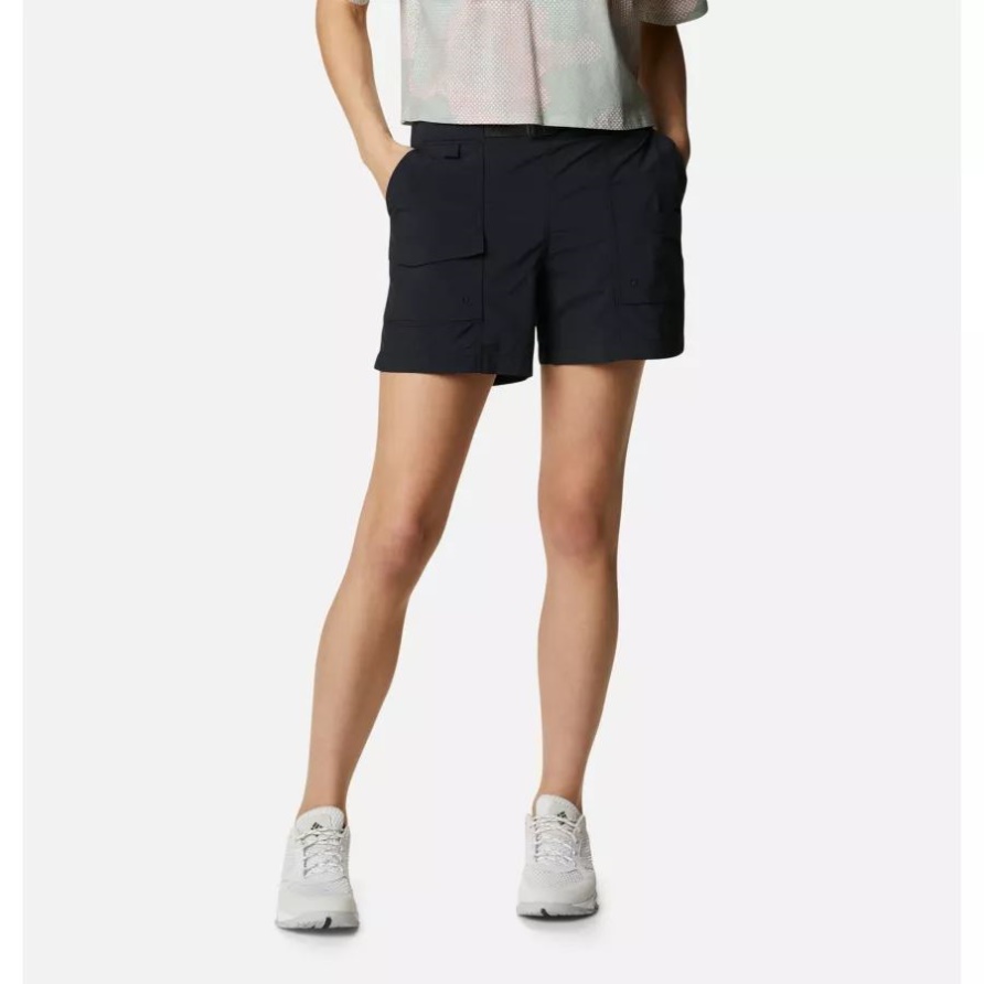 Columbia Sommertrockene Cargo-Shorts Für Damen Schwarz