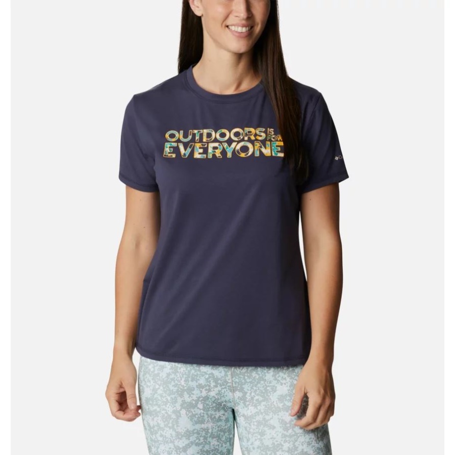 Columbia-Frauen-Sun-Trek-Grafik-T-Shirt Ii Nachtaktiv/im Freien Sein