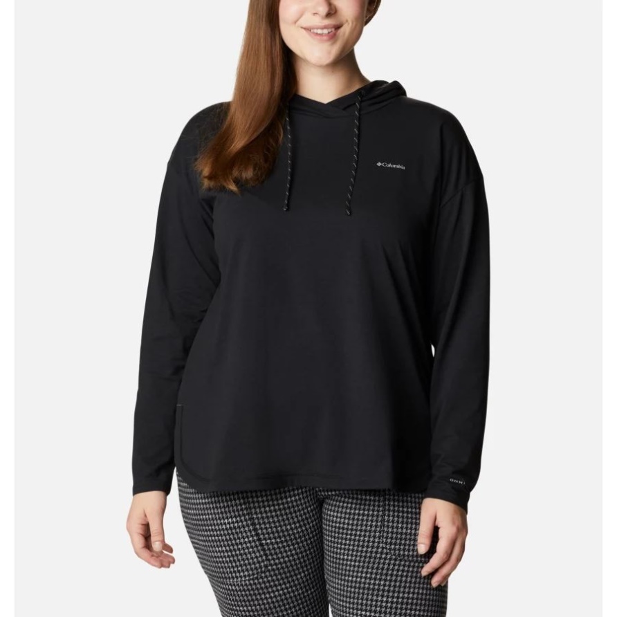 Columbia Sun Trek Kapuzenpullover Für Damen Plus Größe Schwarz
