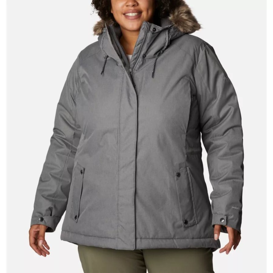 Columbia Süttle Mountain Ii Isolierte Jacke Für Damen Plus Größe Stadtgrau