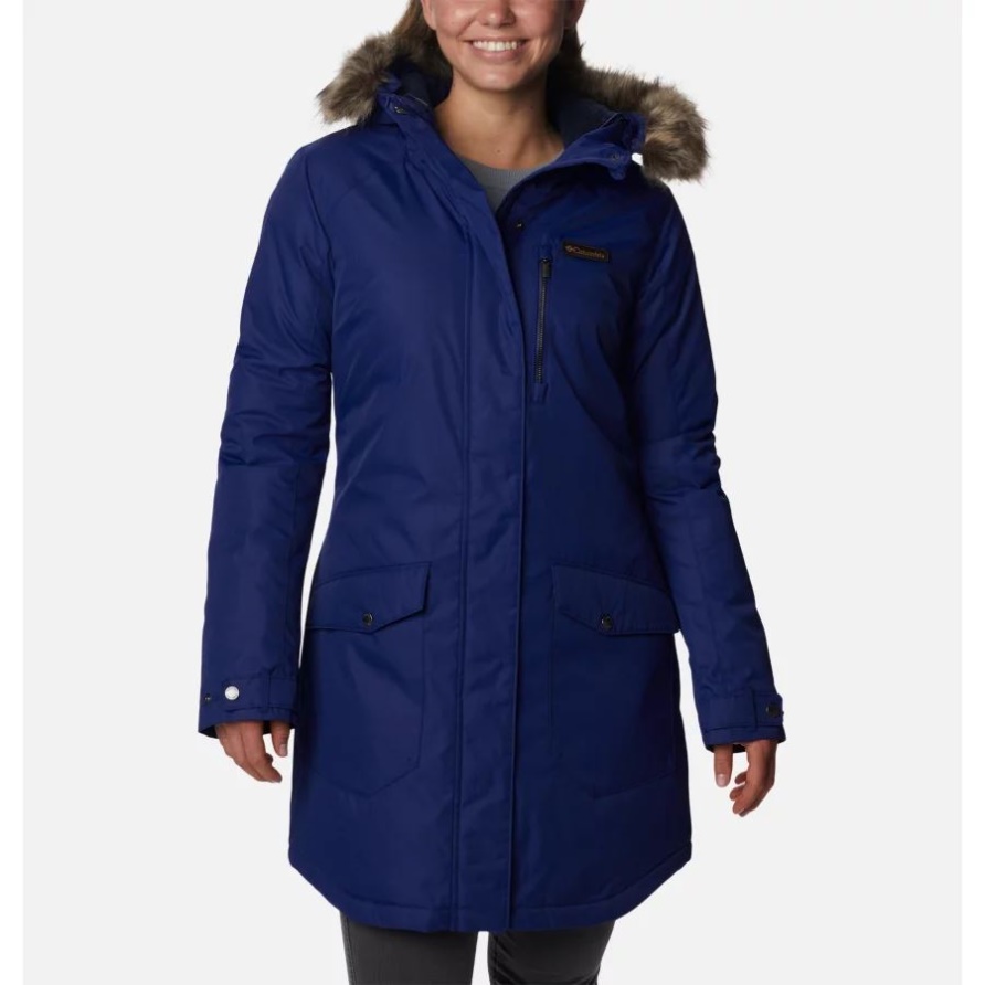 Columbia Suttle Mountain Lange Isolierte Jacke Für Damen, Dark Sapphire