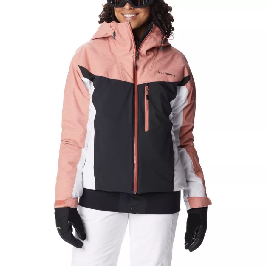 Columbia Sweet Shredder Isolationsjacke Für Damen Schwarz/weiß/dunkle Koralle