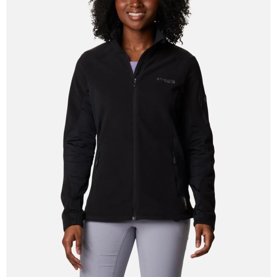 Columbia Titan Pass 2.0 Ii Damen-fleecejacke Mit Durchgehendem Reißverschluss Schwarz