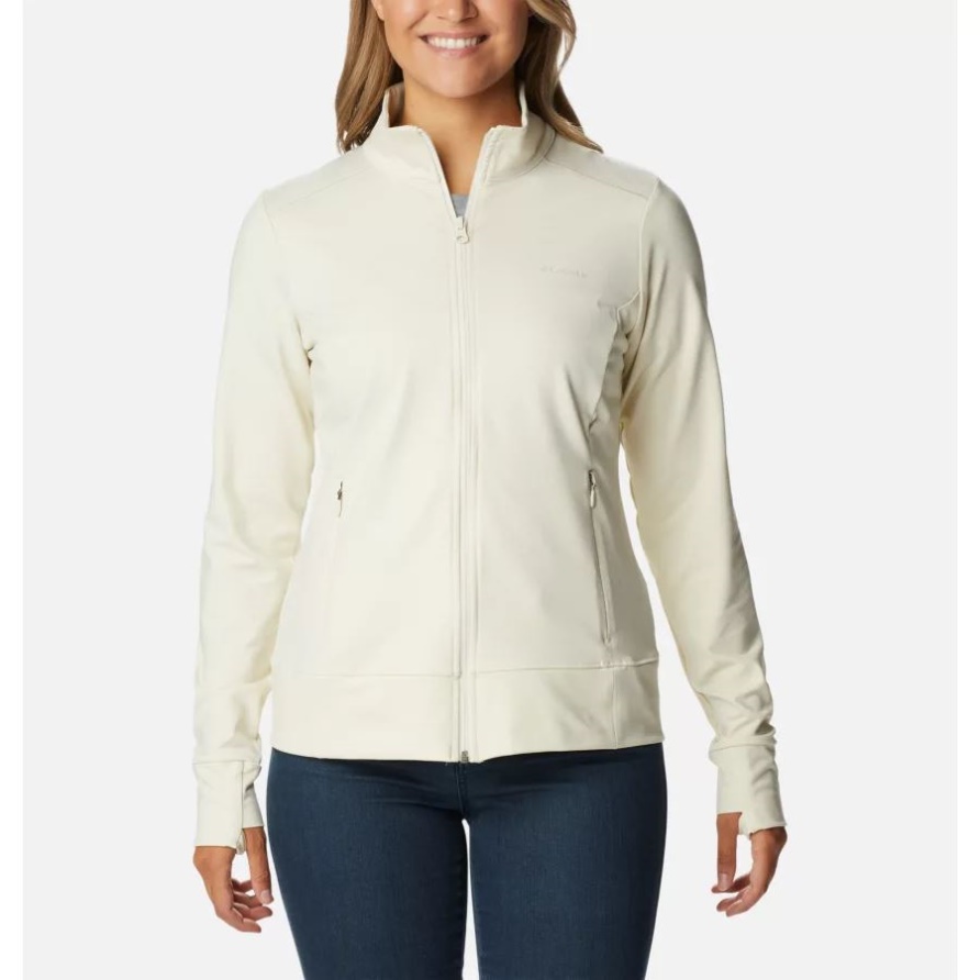 Columbia Weekend Adventure Jacke Mit Durchgehendem Reißverschluss Für Damen Chalk Heather