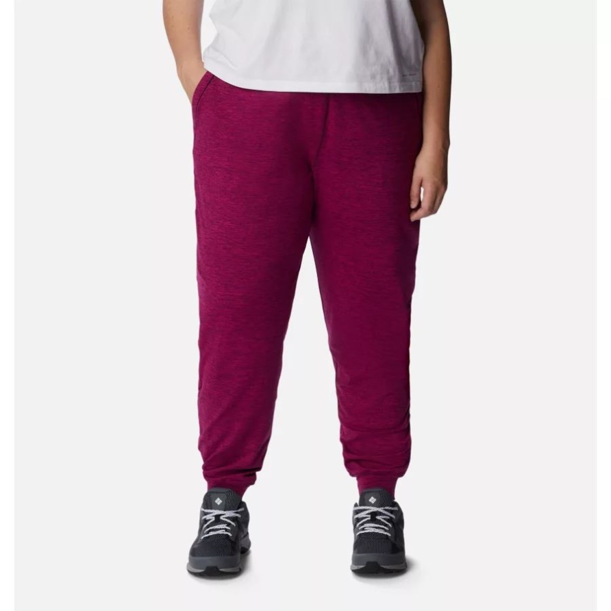 Columbia Weekend Adventure Joggers Für Damen In Übergröße Marionberry Heather