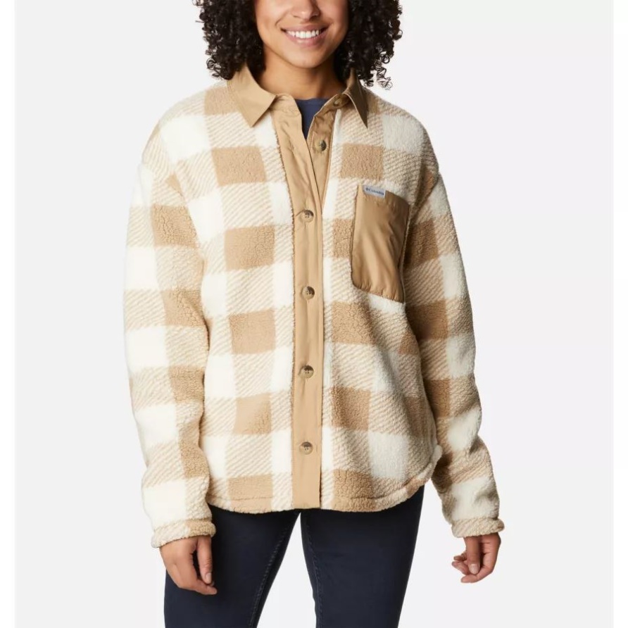 Columbia West Bend Hemdjacke Für Damen Mit Strandkaromuster