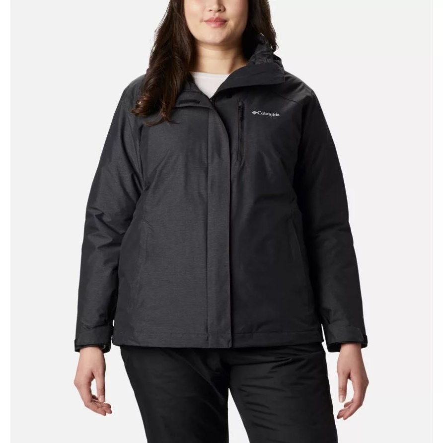 Columbia Whirlibird Iv Interchange Jacke Für Damen Plus Größe Schwarz Crossdye