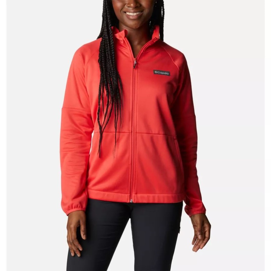 Columbia Windgates Full-zip Hoodie Für Damen Red Hibiscus