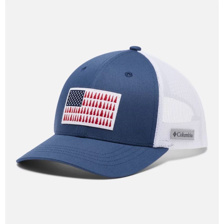 Columbia Youth Columbia Snapback Cap Dark Mountain Tree Flag