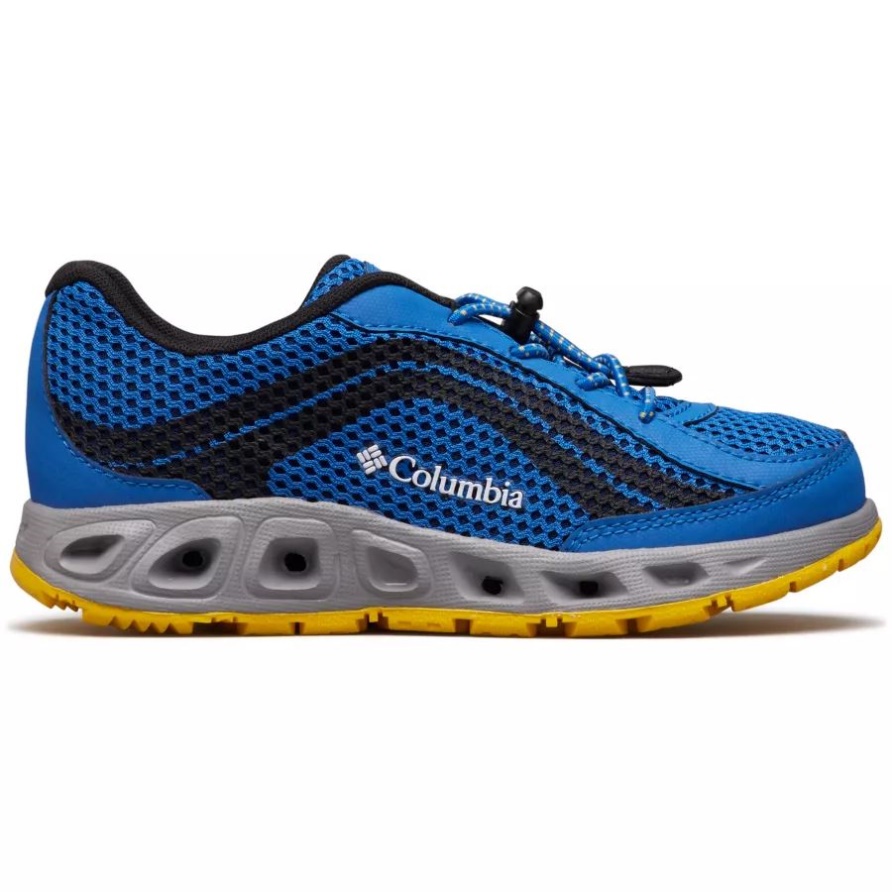 Columbia Youth Drainmaker IV Schuh Stormy Blue/Deep Yellow