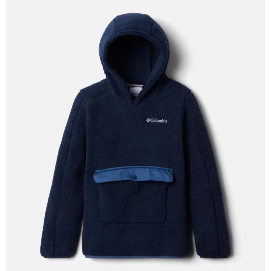 Columbia Youth Rugged Ridge Sherpa Hoodie Collegiate Navy/Night Tide