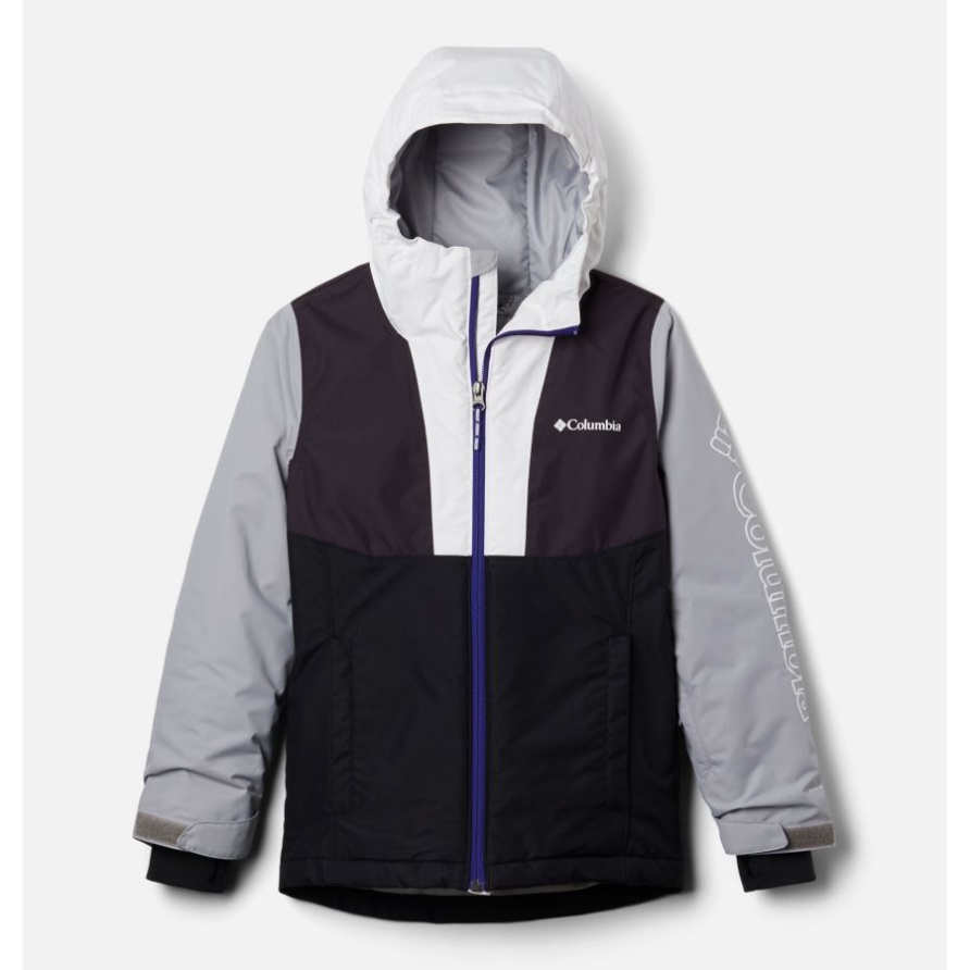 Columbia Timber Turner Skijacke Für Jugendliche Lila Quarz/schwarz/colm Grau/weiß