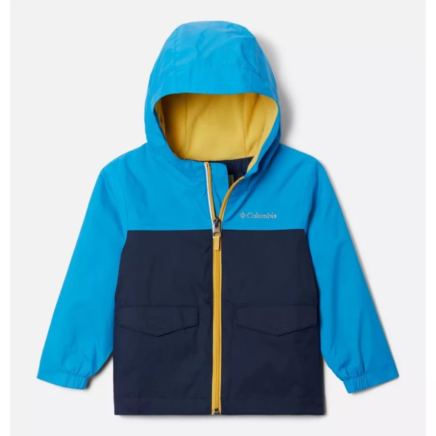 Regen-Zilla-Jacke Für Kleinkinder In Compass Blue/Collegiate Navy Columbia