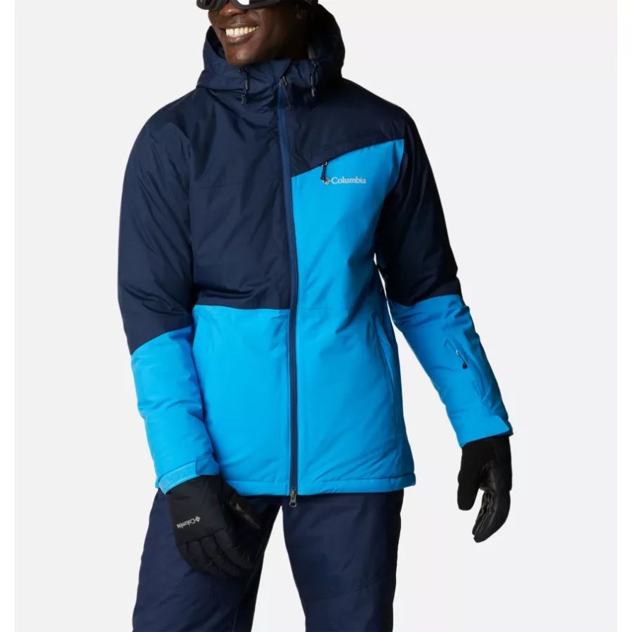 Compass Blue/collegiate Navy Iceberg Point Wasserdichte Skijacke Für Herren Columbia