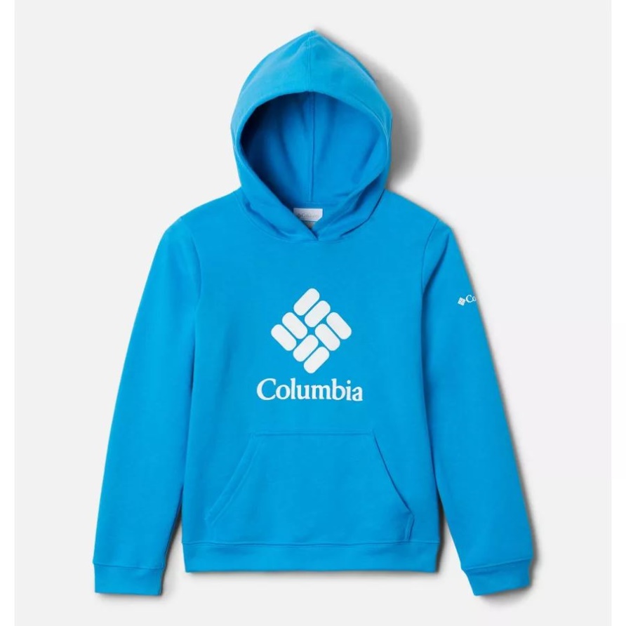 Kompassblauer Columbia-Trek-Pullover-Hoodie Für Kinder