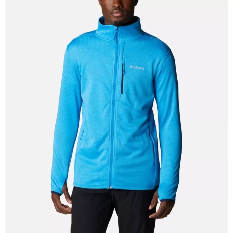 Compass Blue Heather Columbia Park View Fleecejacke Mit Durchgehendem Reißverschluss Für Herren