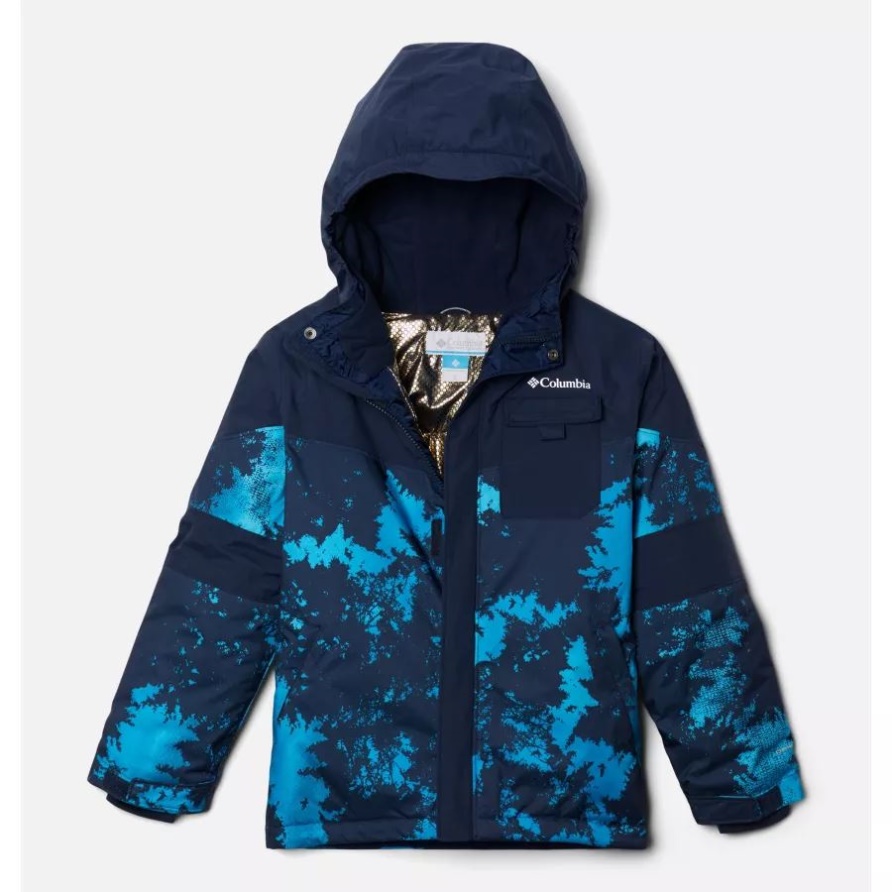 Kompassblau Lookup/collegiate Navy Mächtige Mogul Ii Omni-heat Infinity Isolierte Jacke Für Jungen Columbia