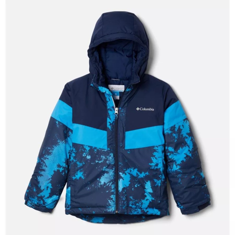 Compass Blue Lookup/Collegiate Navy Youth Lightning Liftii Wasserdichte Skijacke Columbia