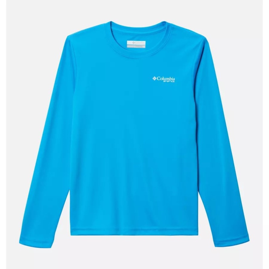 Compass Blue/white Jungen Pfg Endgerät Fischflagge Langarmshirt Columbia
