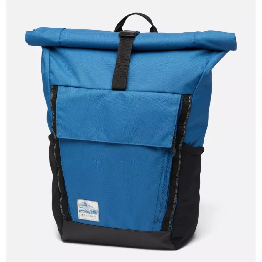 Carry Ii 27l Rolltop Rucksack Impulse Blue/icons Patch Columbia