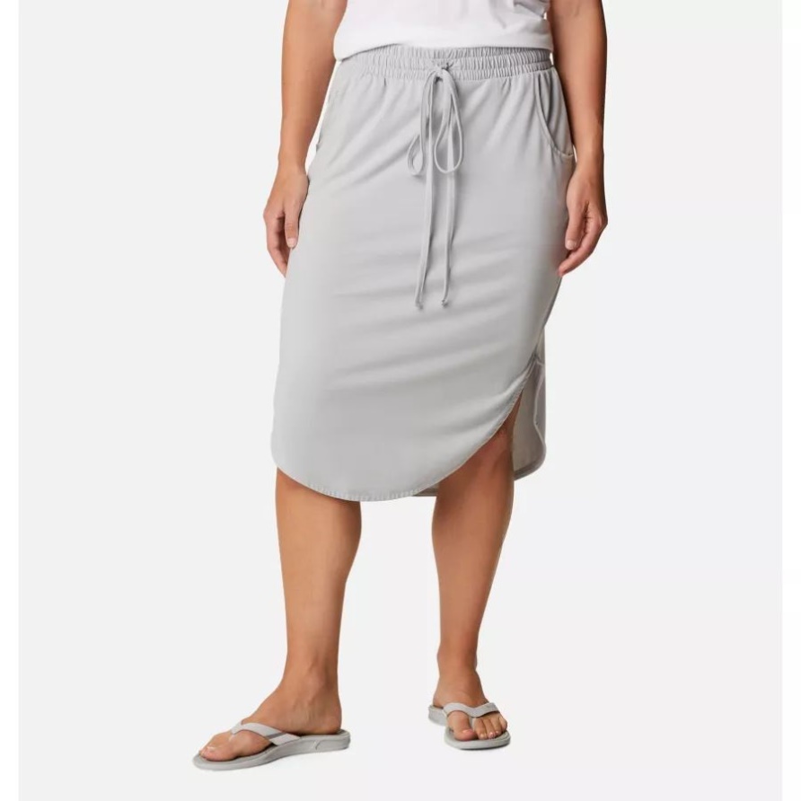 Cooler Grauer Pfg Lockerer Wasserstrickrock Für Damen Columbia