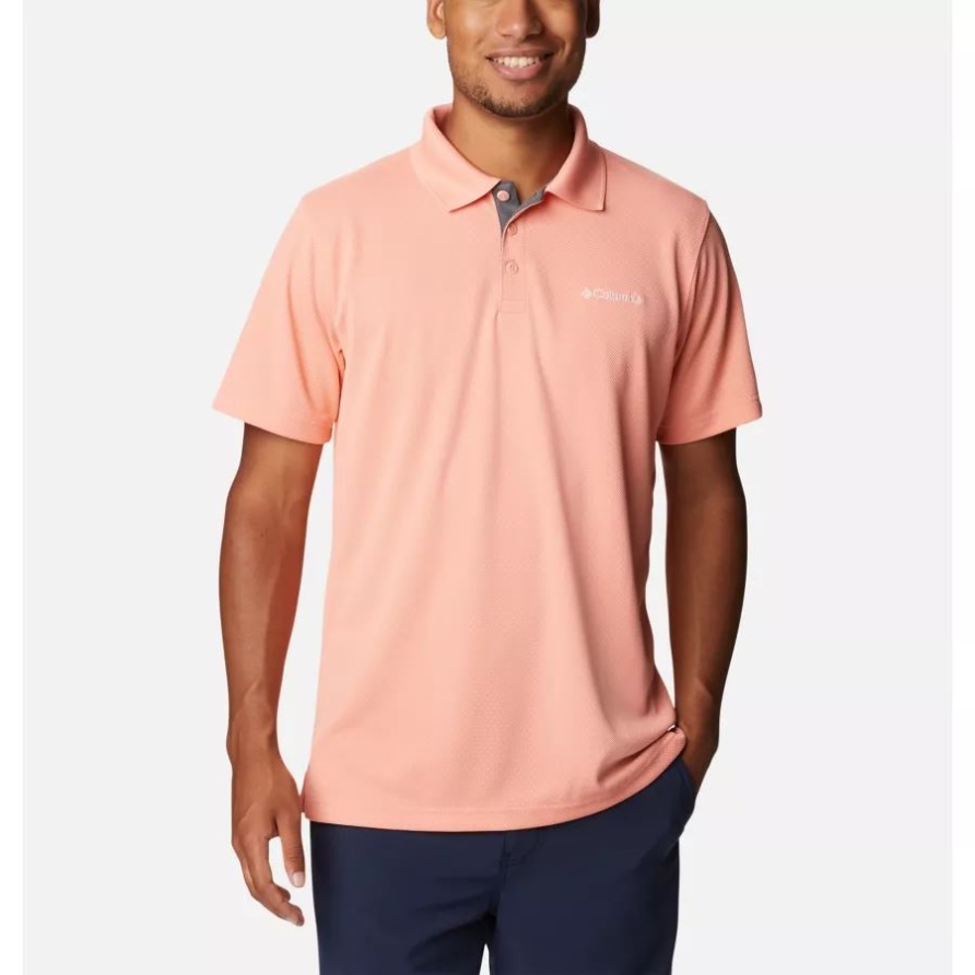 Coral Reef Columbia Herren-Usegler-Poloshirt