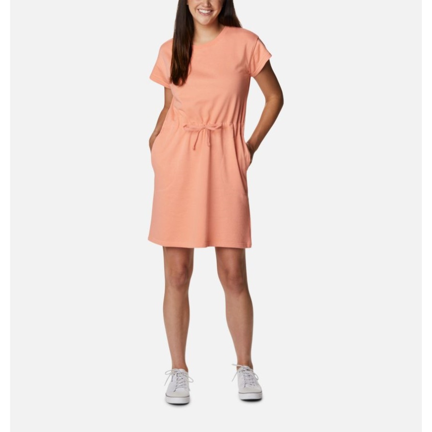Coral Reef Heather Columbia Columbia Trek Kleid Aus French Terry Für Damen