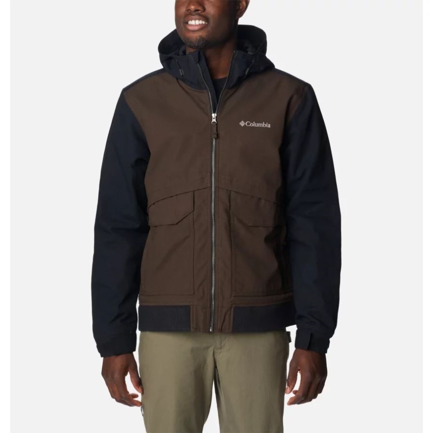 Cordovan/Schwarz Loma Vista II Kapuzenjacke Für Herren Columbia