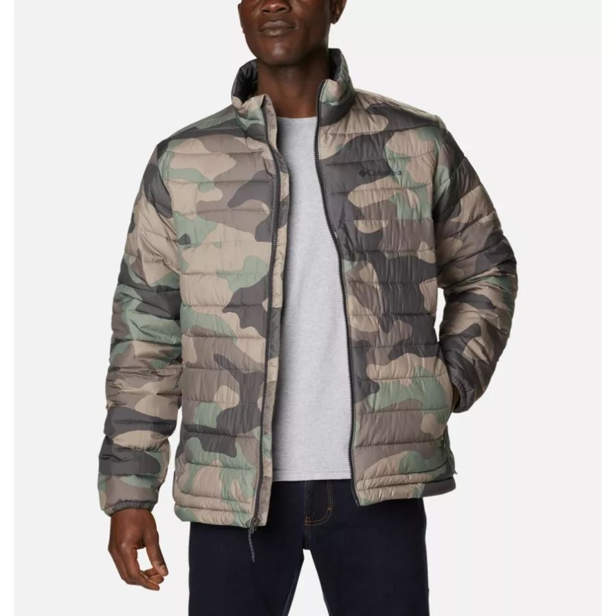 Cypress Mod Camo Print Columbia Powder Lite Isolierjacke Für Herren