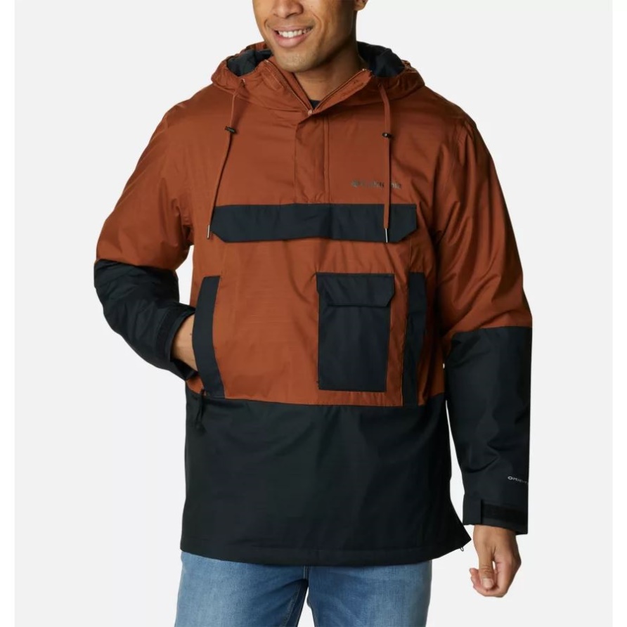 Dark Amber/black Columbia Wasserdichter, Isolierter Buckhollow-Anorak Für Herren