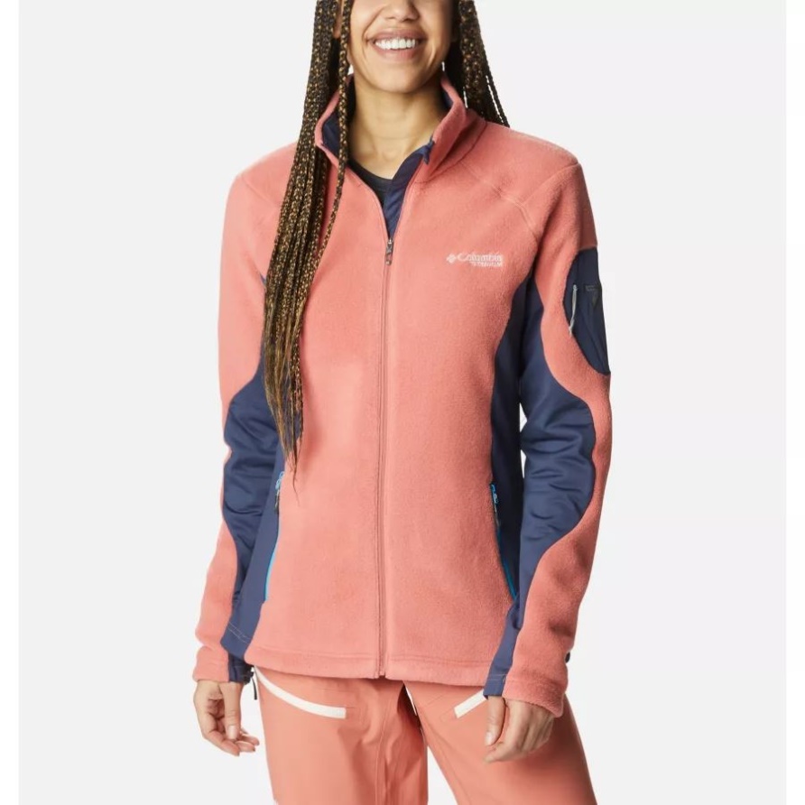 Dunkelkoralle/nächtlich Titan Pass 2.0 Technische Fleecejacke Für Damen Columbia