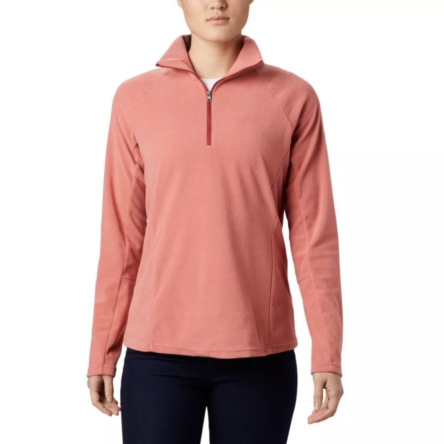 Dunkelkoralle Glacial Iv Fleece Mit Halbem Reißverschluss Damen Columbia