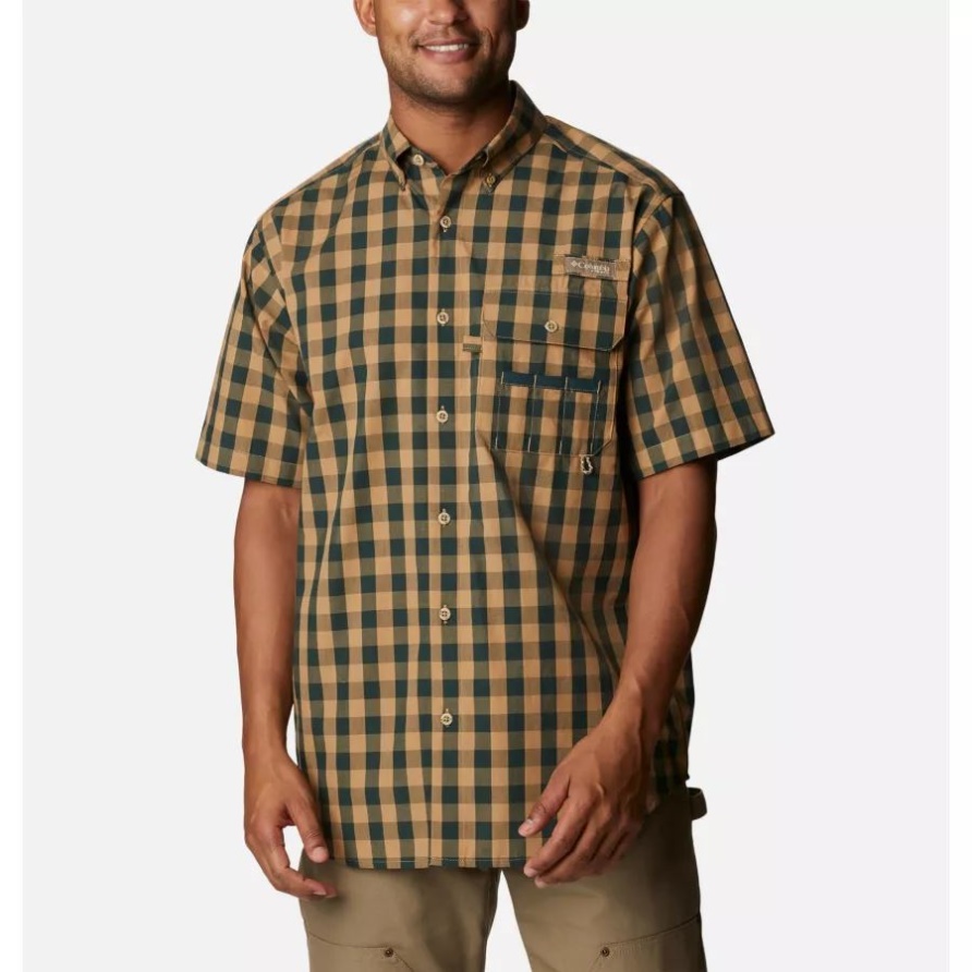 Dark Forest Multi Gingham Columbia Herren PHG Super Sharptail Kurzarmhemd
