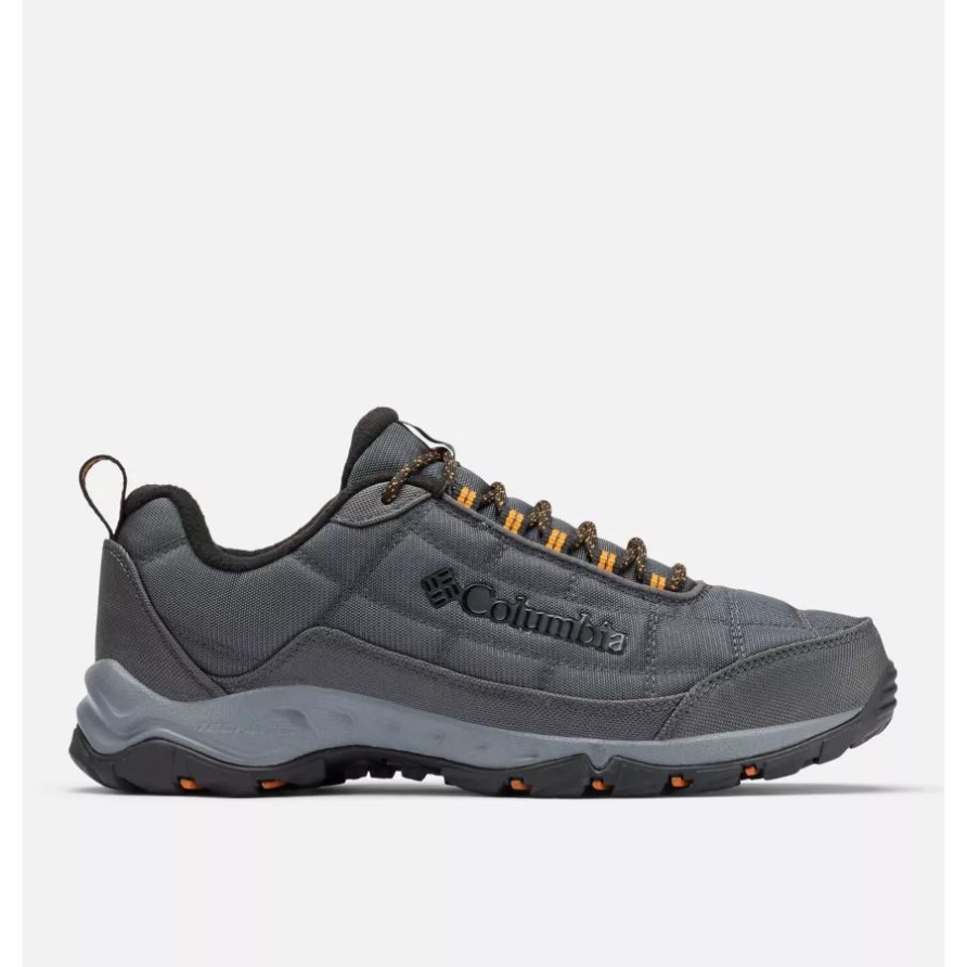 Dunkelgrauer/goldener Bernsteinfarbener Herrenschuh Von Firecamp Mit Fleecefutter Columbia