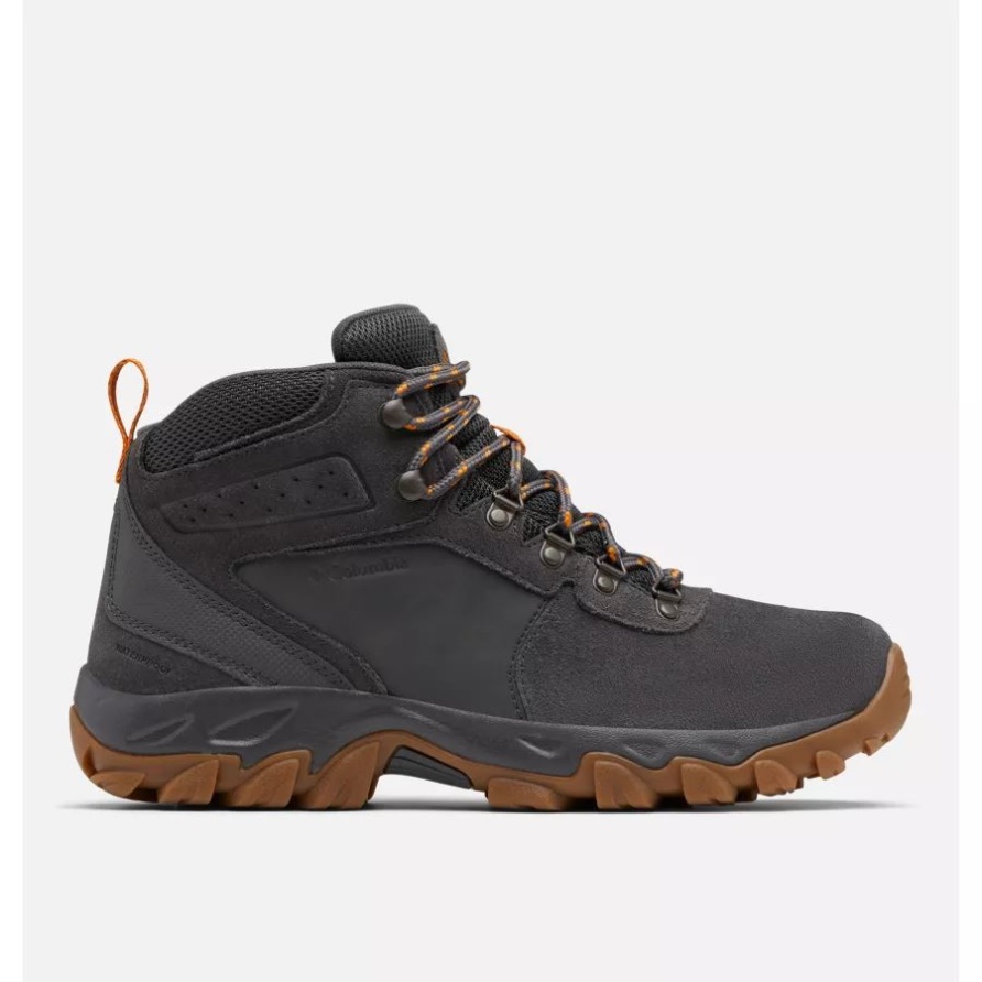 Newton Ridge Plus II Wasserdichter Wanderstiefel Aus Wildleder Für Herren In Dunkelgrau/Gold Amber Columbia