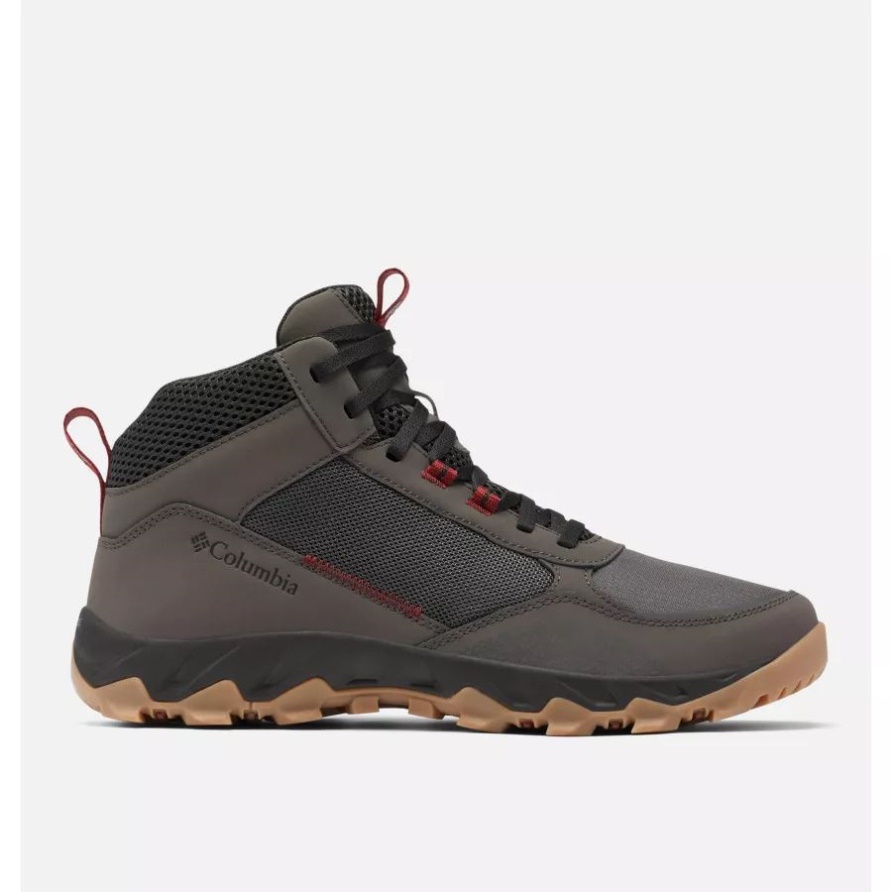 Dunkelgrau/roter Jaspis Herren-flow-center-schuh Columbia